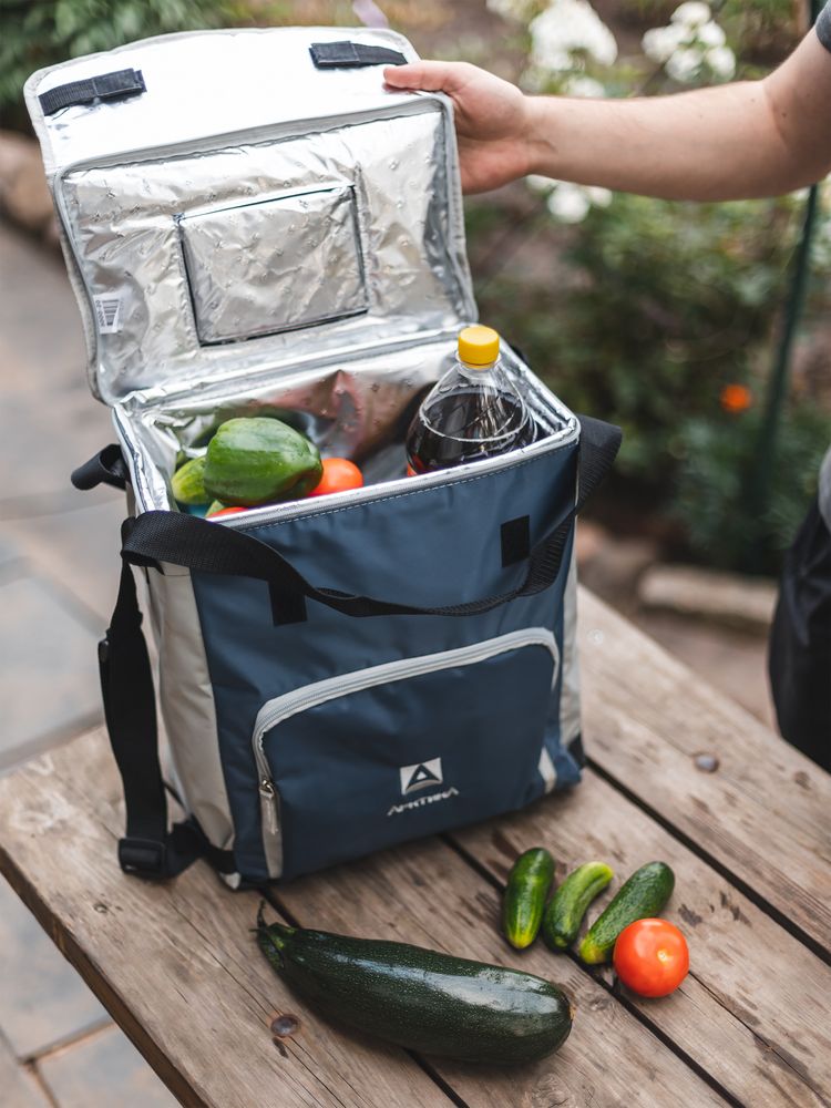 Термосумка с люком «Арктика», L, синяя — изображение 4