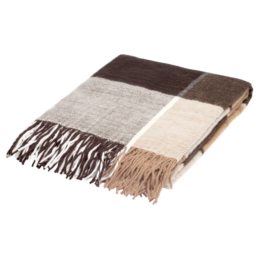 Плед Edinburgh, бежево-коричневый — изображение 4