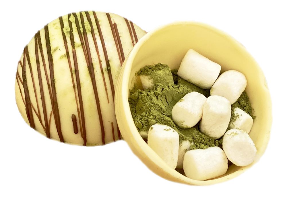 Шоколадная бомбочка «Матча латте» — изображение 3