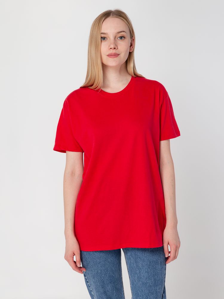 Футболка унисекс Regent 150, красная — изображение 6