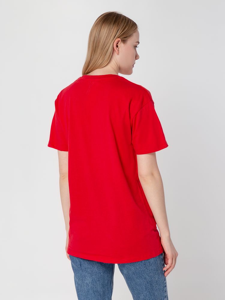 Футболка унисекс Regent 150, красная — изображение 7