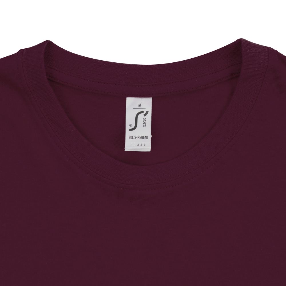 Футболка унисекс Regent 150, бордовая — изображение 4