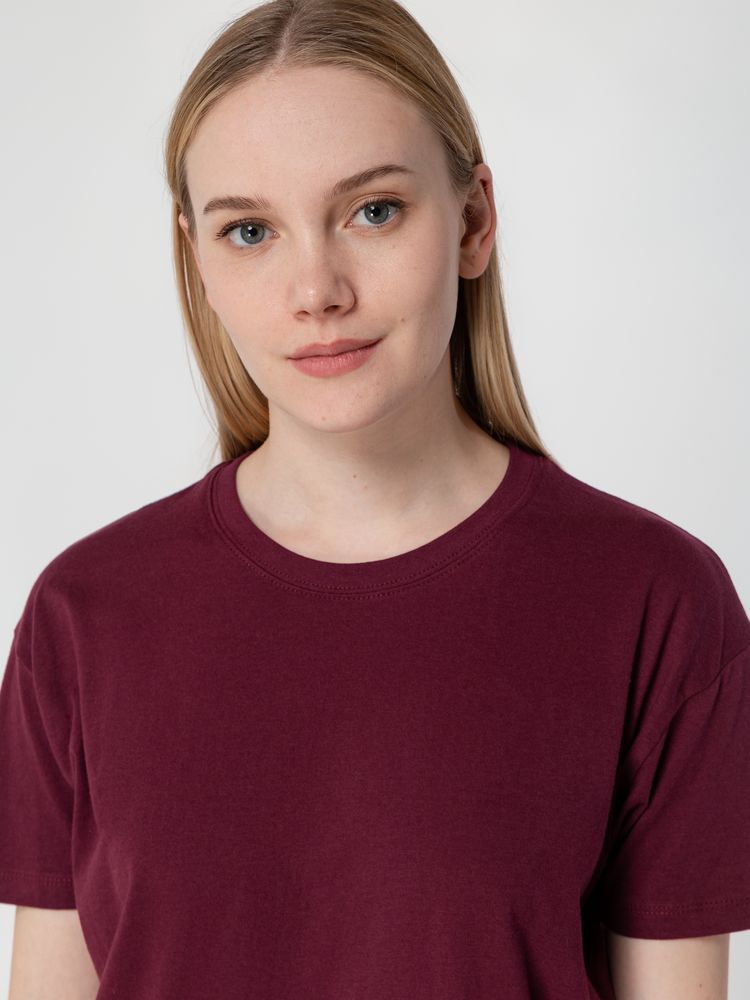 Футболка унисекс Regent 150, бордовая — изображение 8