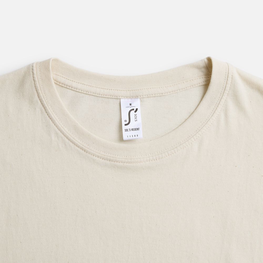 Футболка унисекс Regent 150, светло-бежевая (неокрашенная) — изображение 4