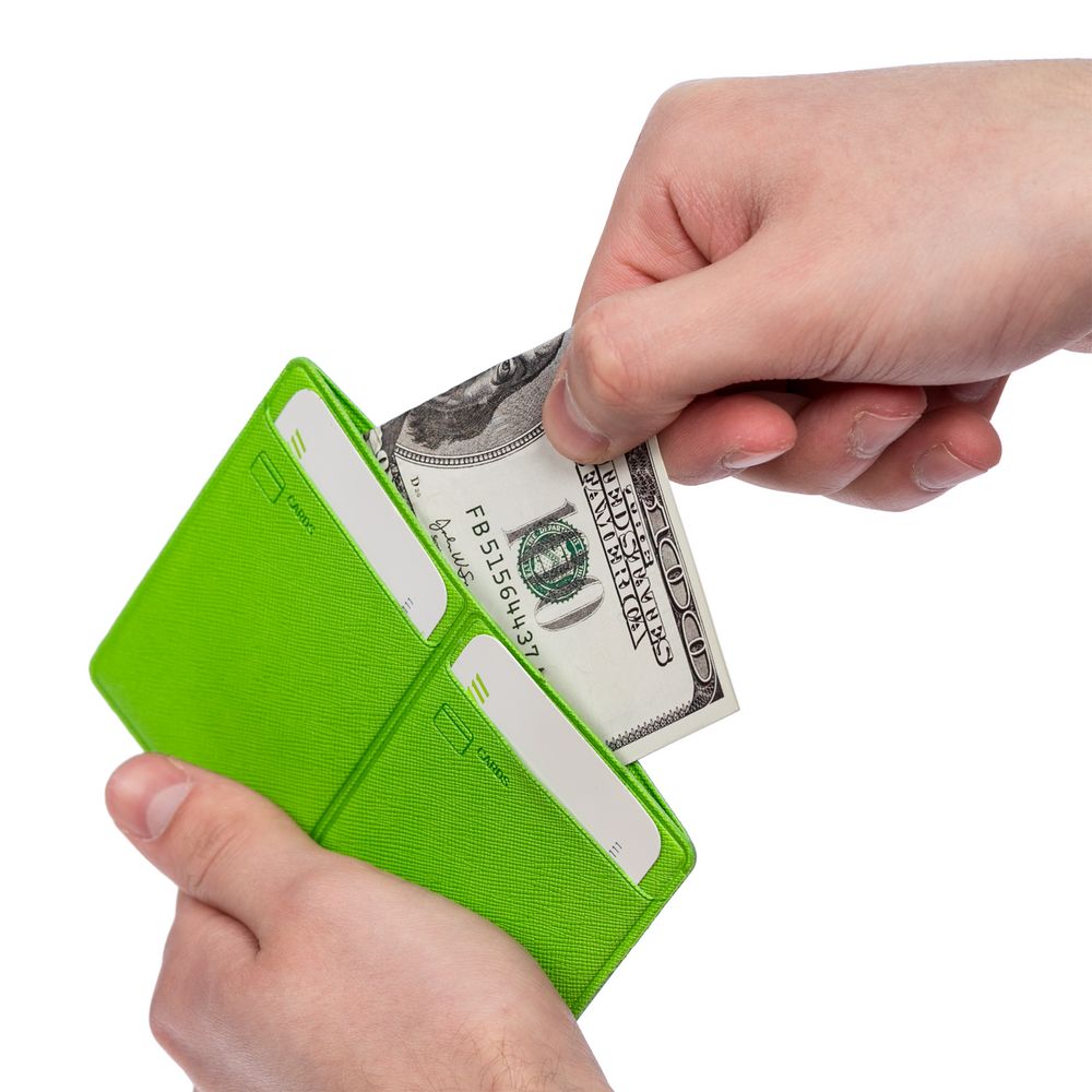 Обложка для автодокументов Devon Light, зеленая — изображение 7