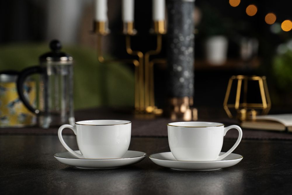 Набор на 2 персоны Select, белый с серебристой отводкой — изображение 13