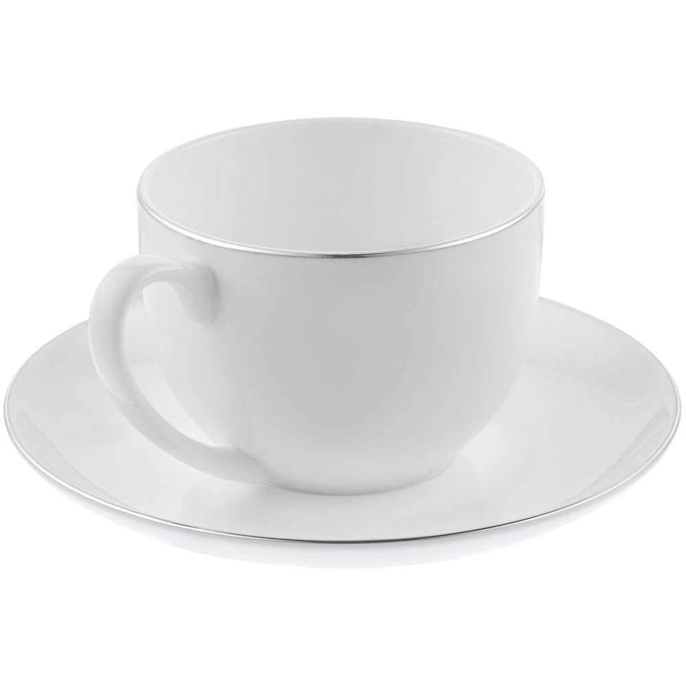 Набор на 2 персоны Select, белый с серебристой отводкой — изображение 5