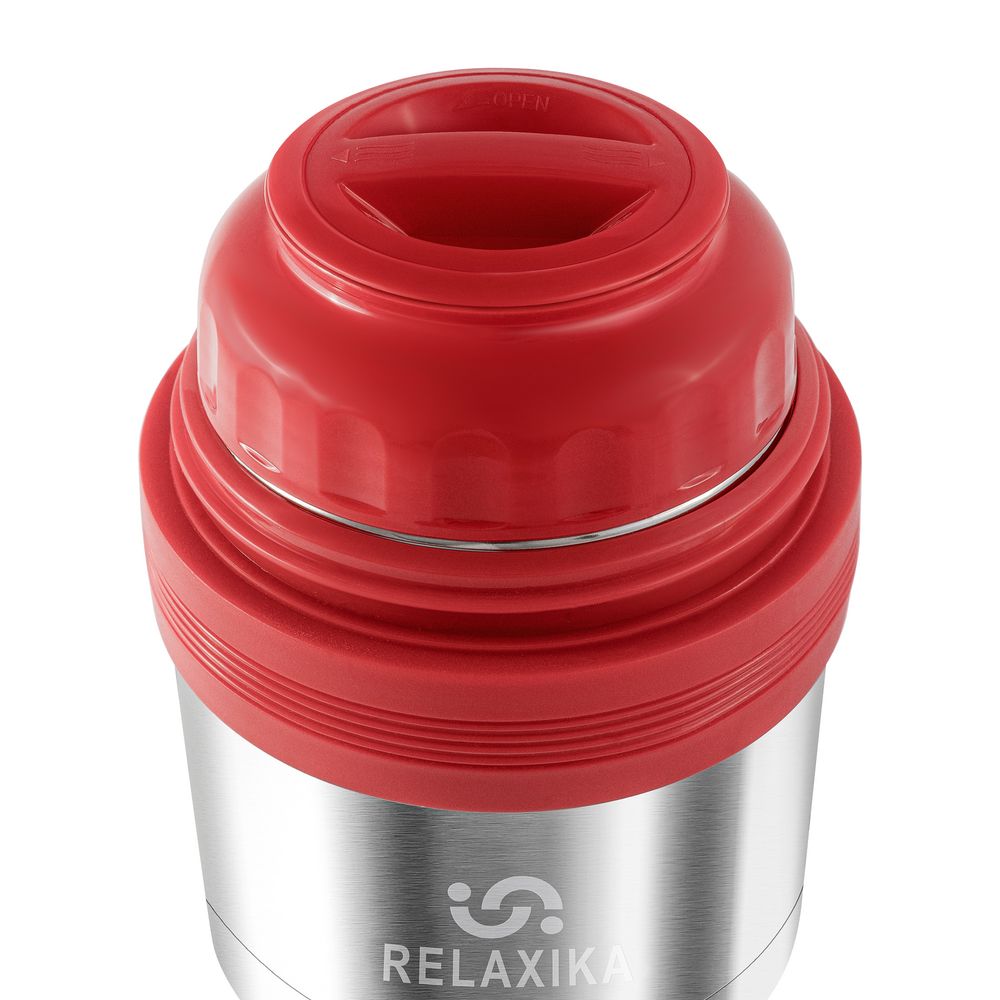 Термос для еды и напитков Relaxika 500, стальной — изображение 4