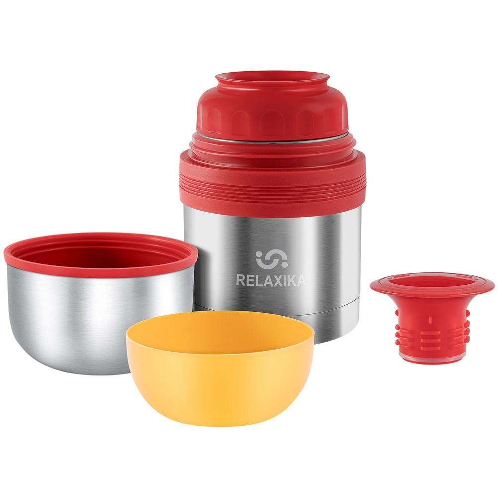 Термос для еды и напитков Relaxika 500, стальной — изображение 5