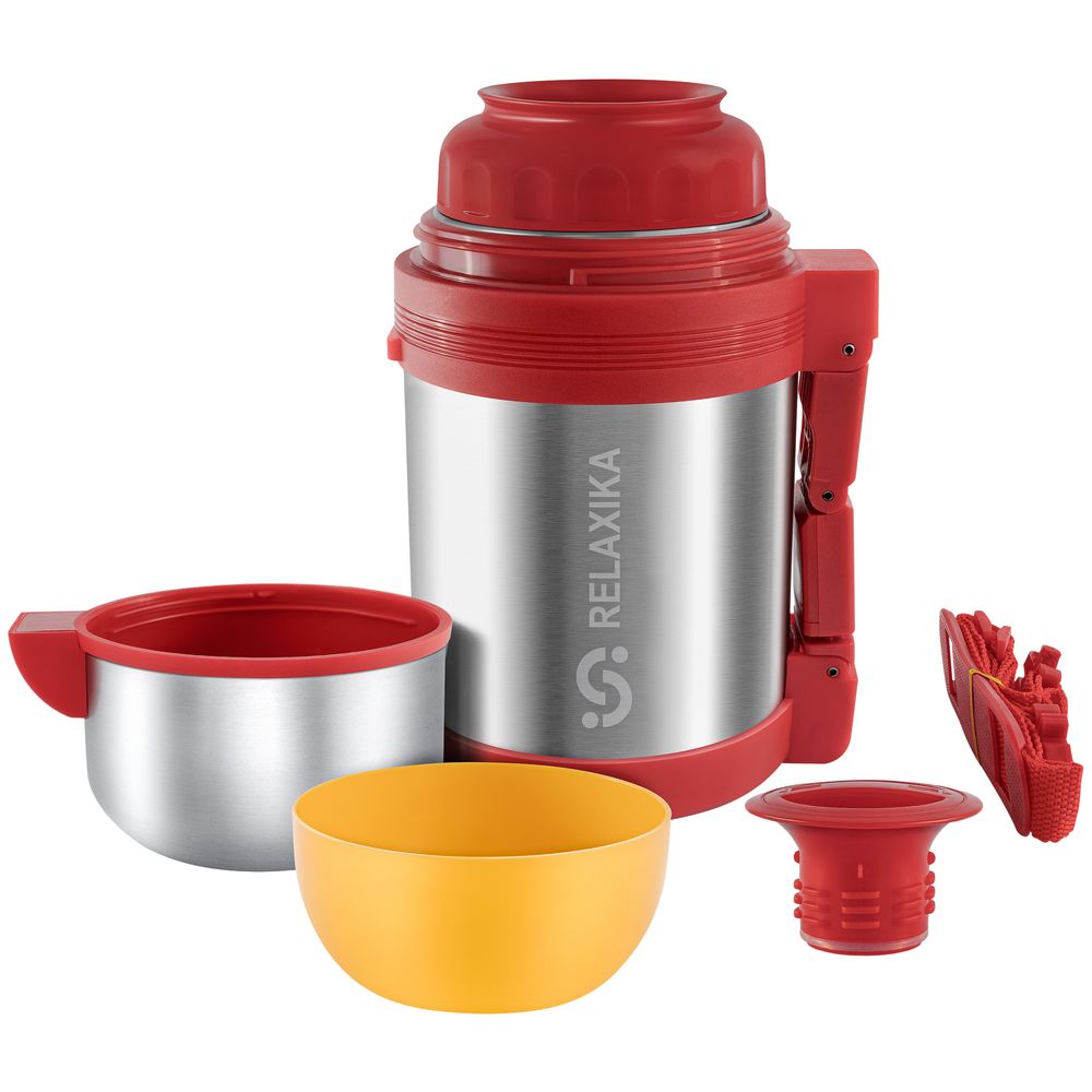 Термос для еды и напитков Relaxika 800, стальной — изображение 5