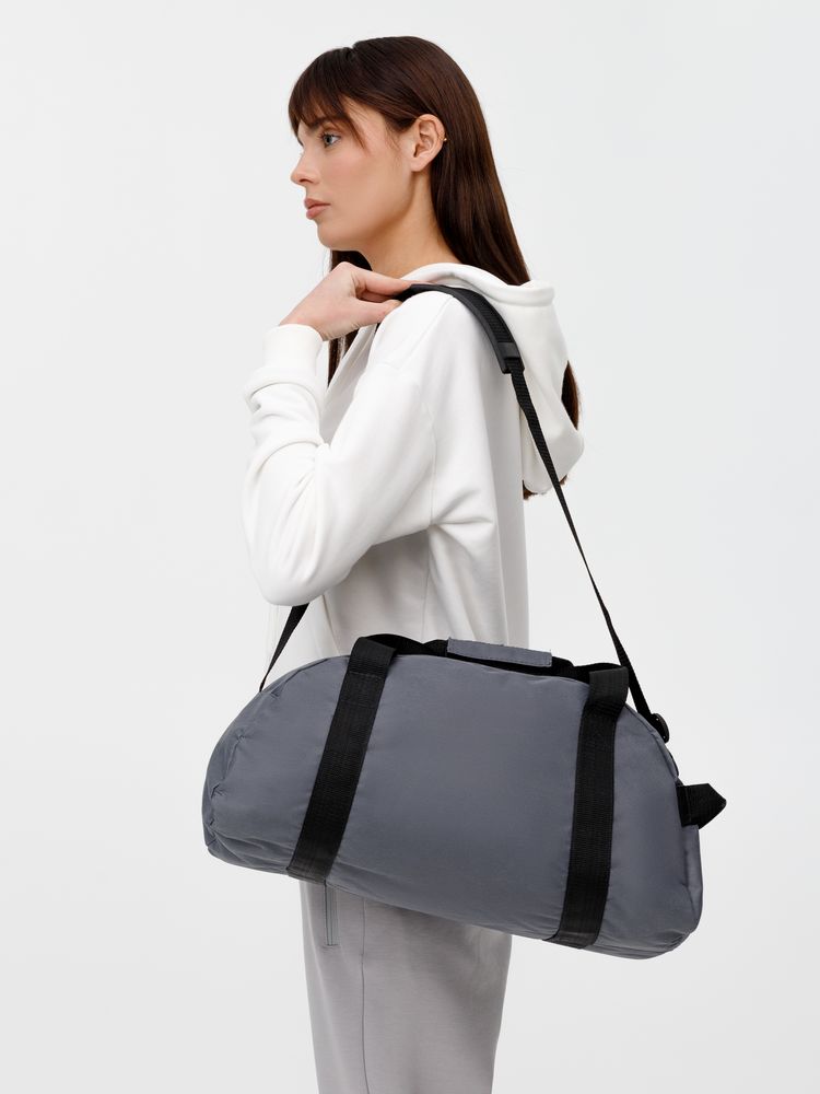 Спортивная сумка Portager, серая — изображение 3