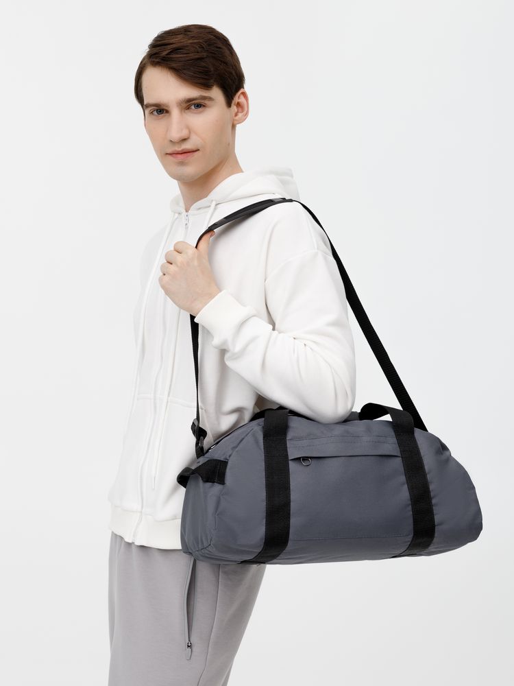 Спортивная сумка Portager, серая — изображение 10
