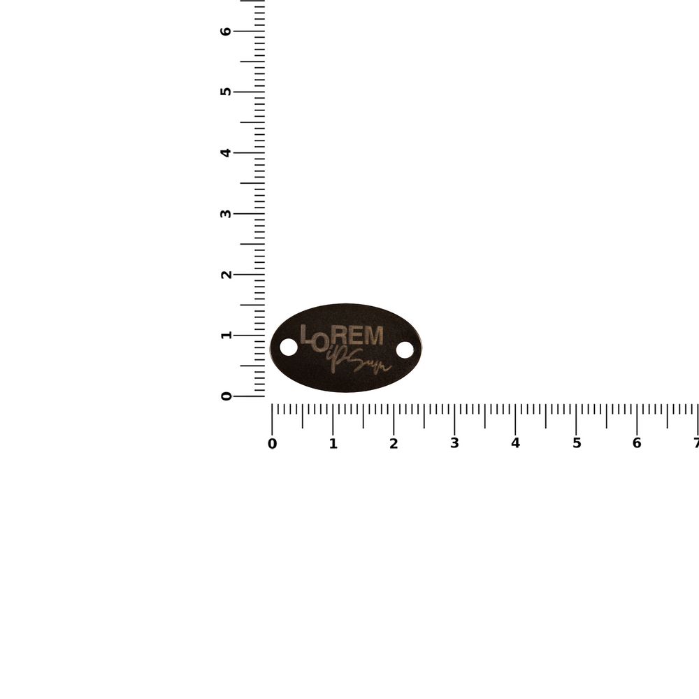 Шильдик металлический Alfa Oval, серый металлик — изображение 3