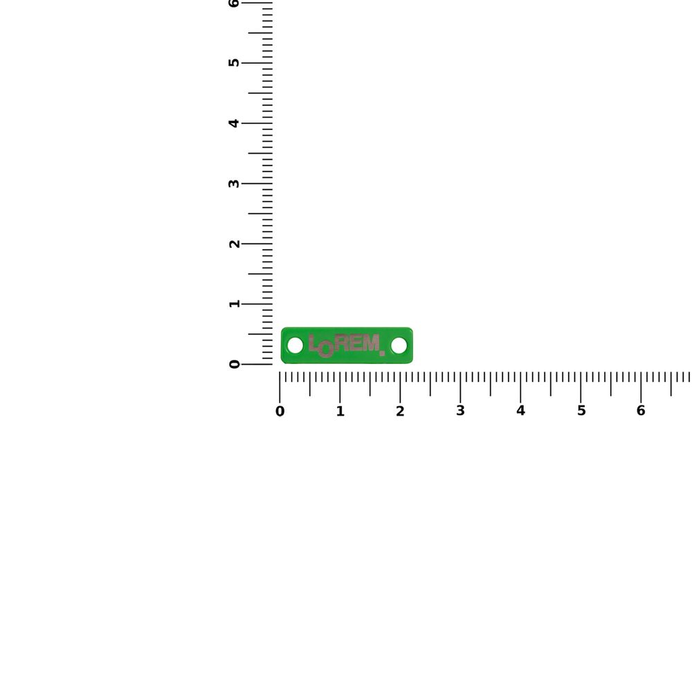 Шильдик металлический Alfa Liten, зеленый неон — изображение 3