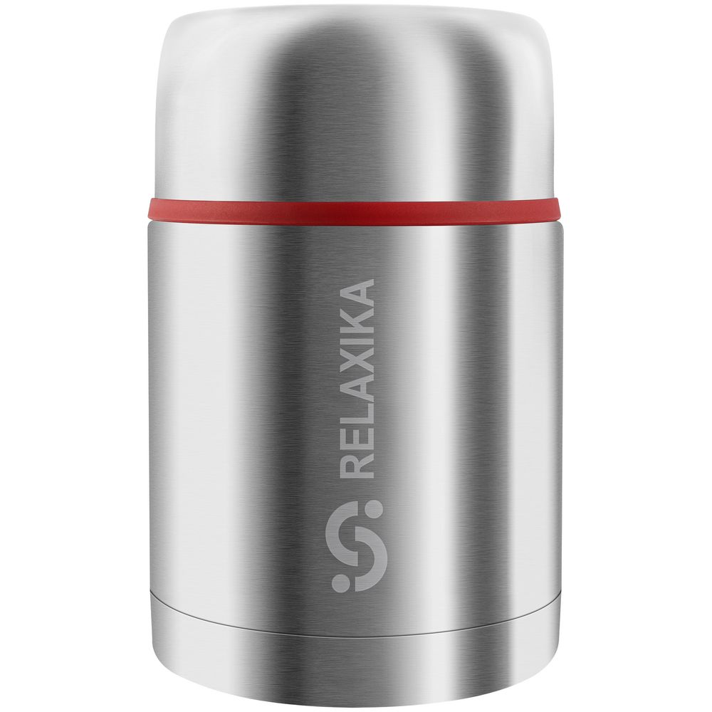 Термос для еды Relaxika 700, в чехле, стальной — изображение 3