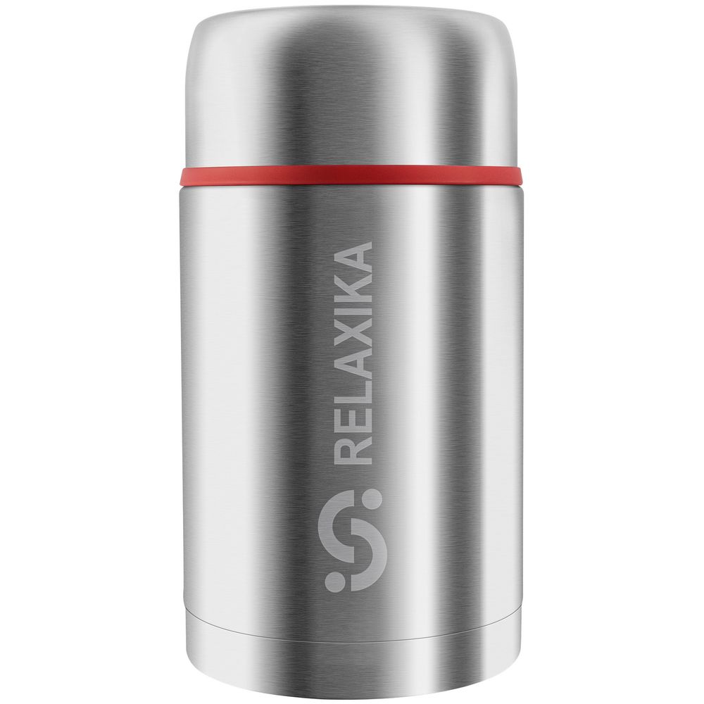 Термос для еды Relaxika 1000, в чехле, стальной — изображение 3