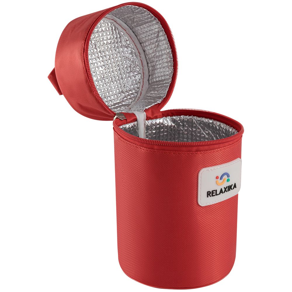 Термос для еды Relaxika 1000, в чехле, стальной — изображение 5