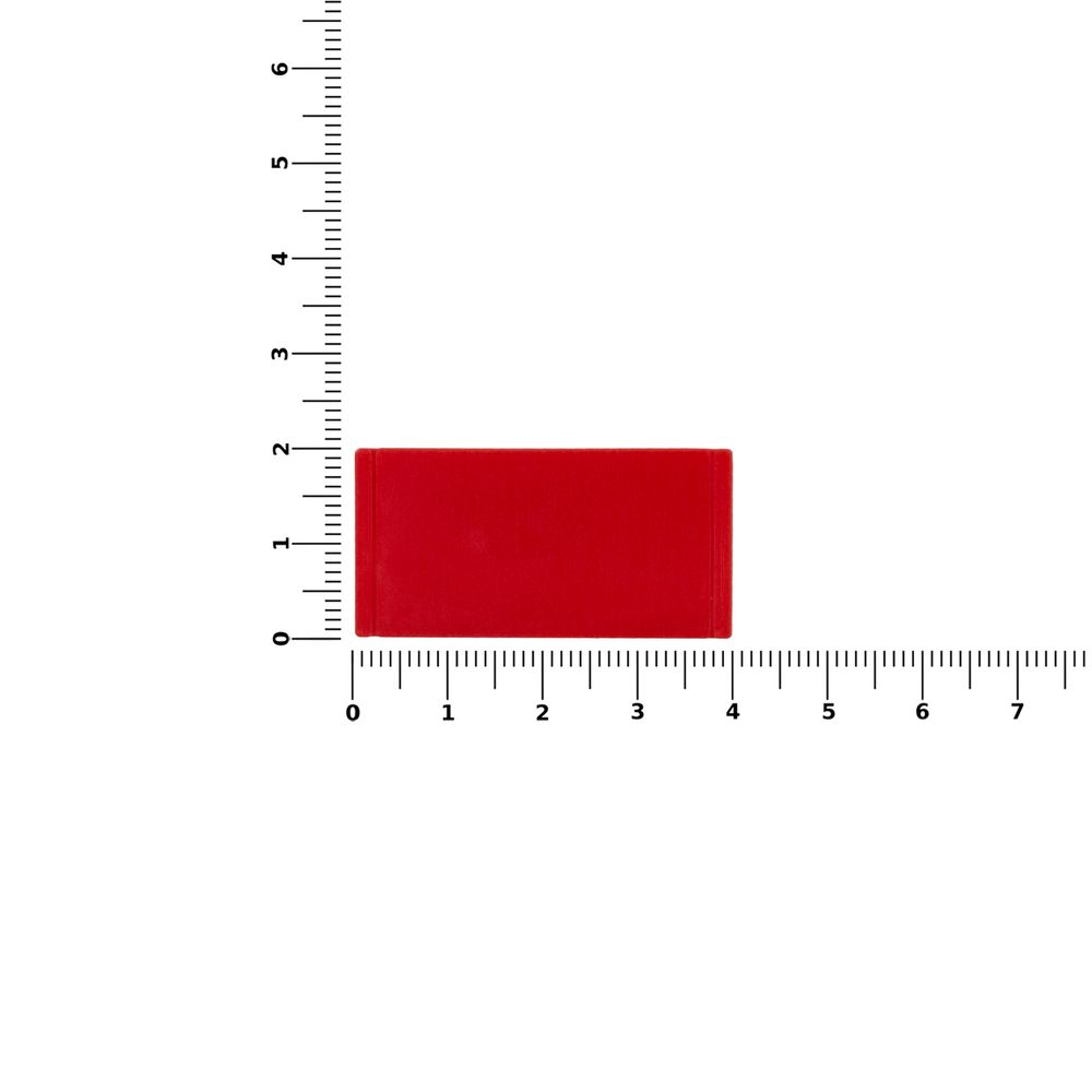 Лейбл из ПВХ Dzeta, S, красный — изображение 3