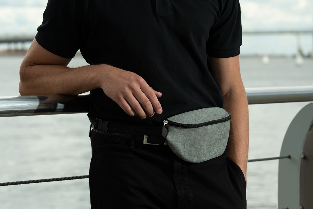 Поясная сумка Handy Dandy, серая — изображение 9