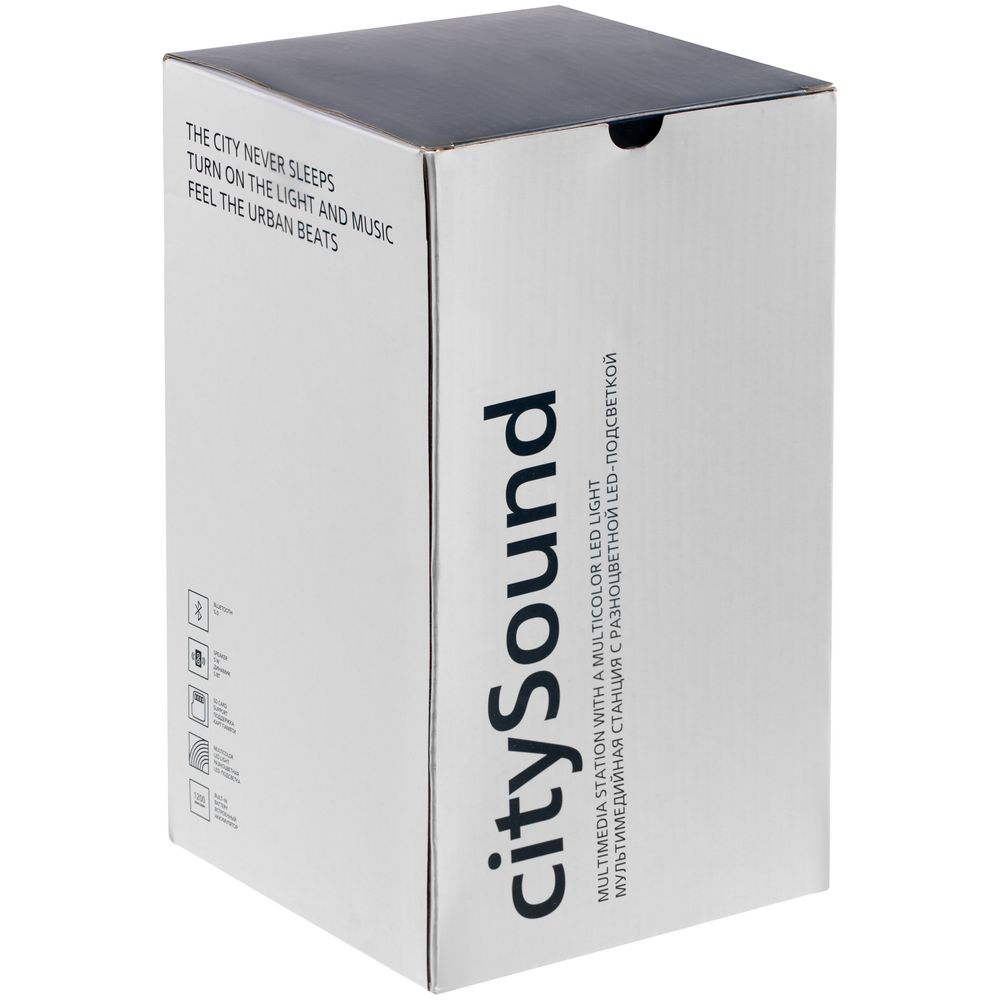 Беспроводная колонка с подсветкой citySound, черная — изображение 16