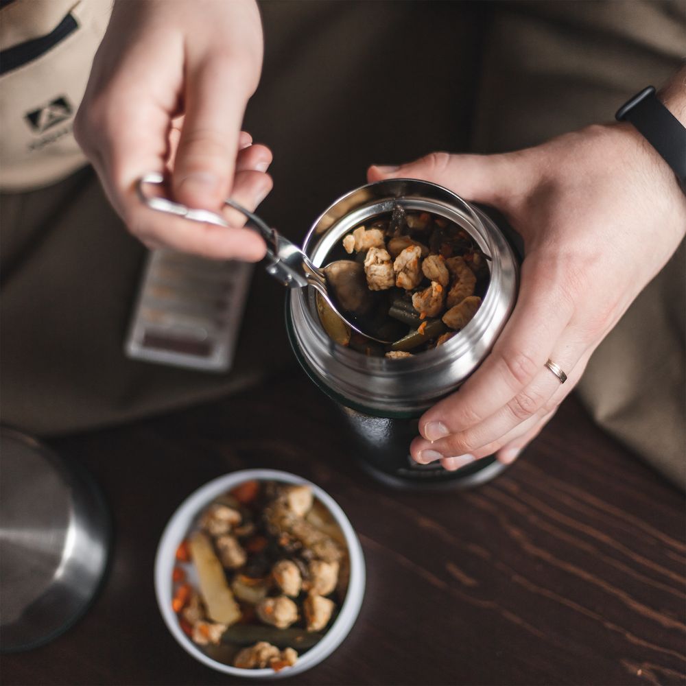 Термос для еды в чехле «Арктика 600», зеленый — изображение 5