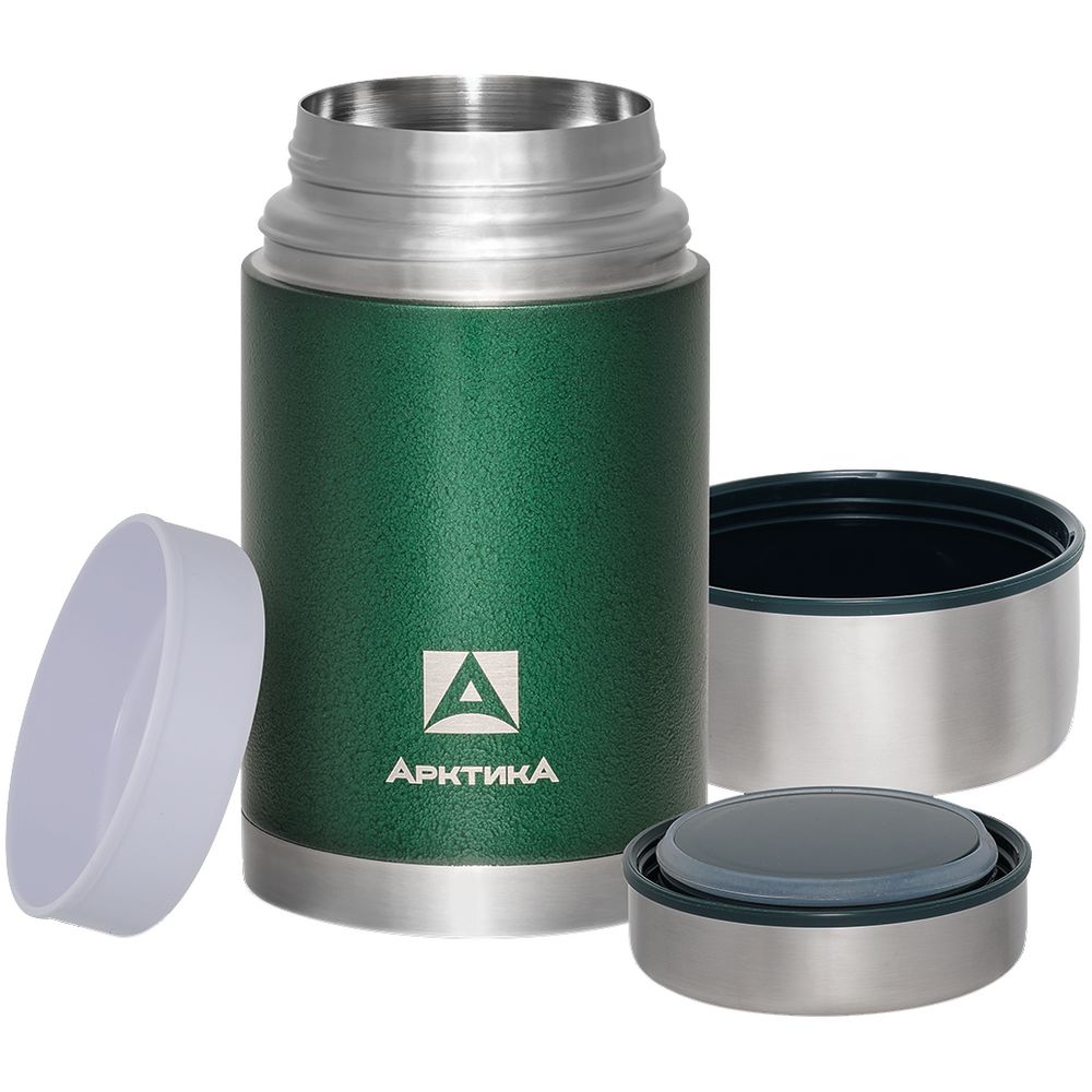 Термос для еды в чехле «Арктика 1000», зеленый — изображение 4