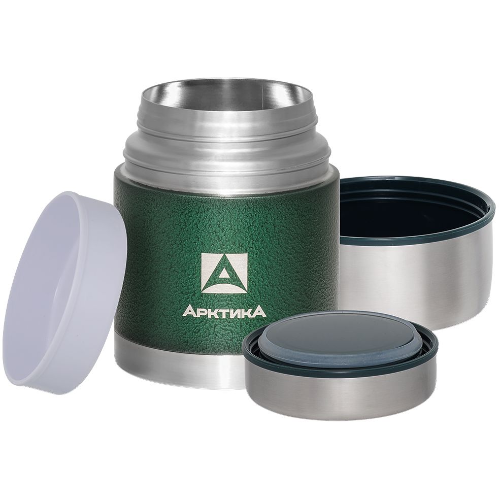Термос для еды в чехле «Арктика 600», зеленый — изображение 3