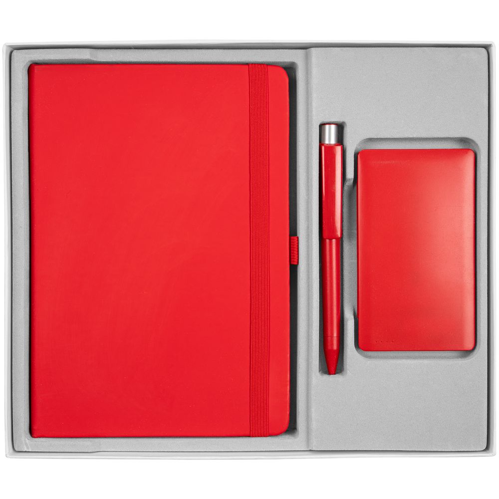 Коробка Overlap под ежедневник, аккумулятор и ручку, ver.2, белая — изображение 4