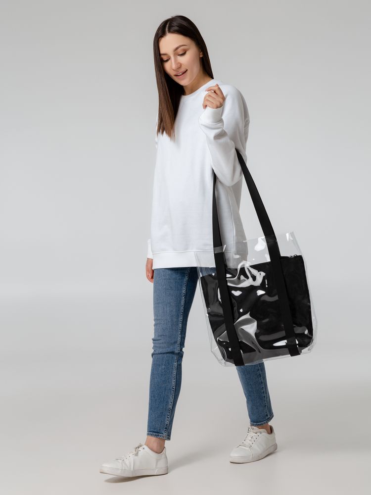 Шопер Clarity с черным органайзером, прозрачный — изображение 7