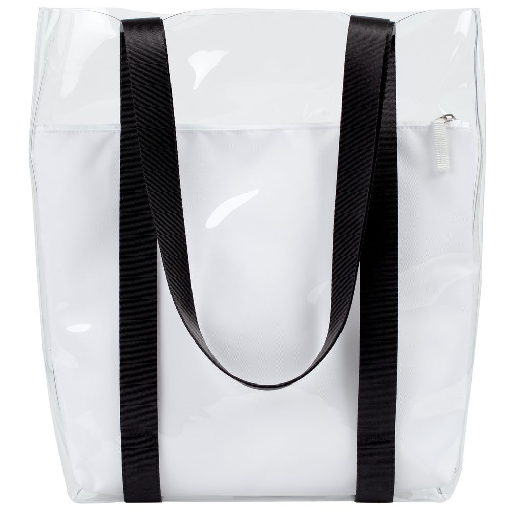 Шопер Clarity с белым органайзером, прозрачный — изображение 3
