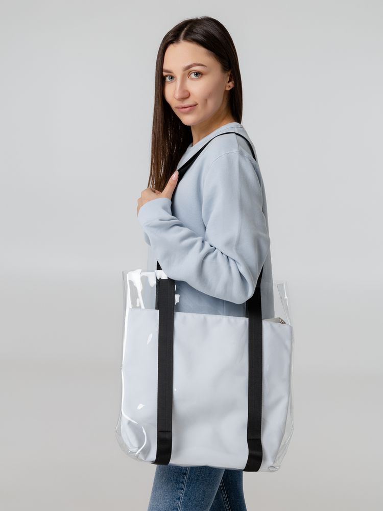 Шопер Clarity с красным органайзером, прозрачный — изображение 8