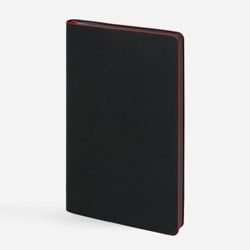 Ежедневник Trait, недатированный, черный с красным