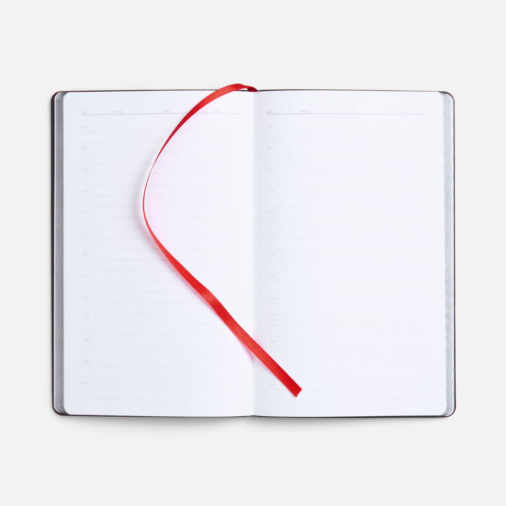 Ежедневник Trait, недатированный, черный с красным — изображение 8