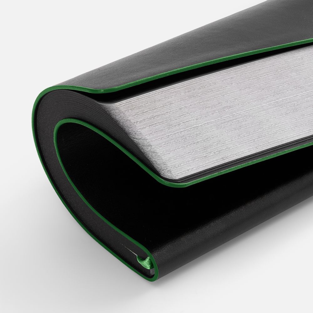 Ежедневник Trait, недатированный, черный с зеленым — изображение 9