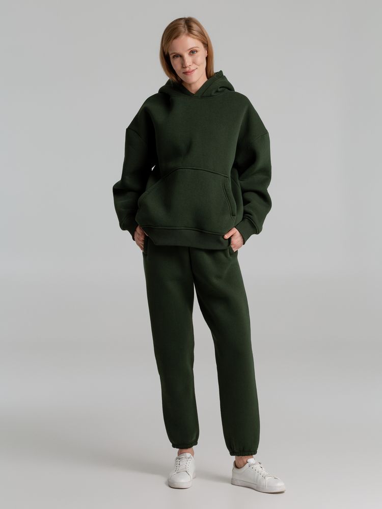 Худи Kulonga Oversize, темно-зеленый (хаки) — изображение 14