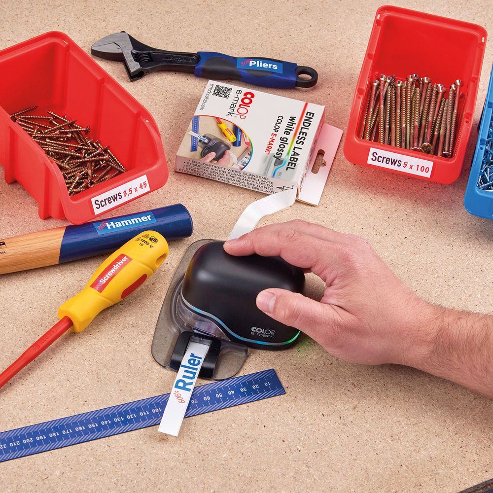 Клейкая лента для Colop e-mark, белая — изображение 3