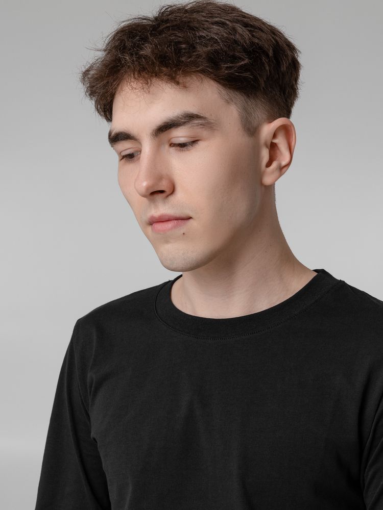 Футболка с длинным рукавом Lehta, черная — изображение 8