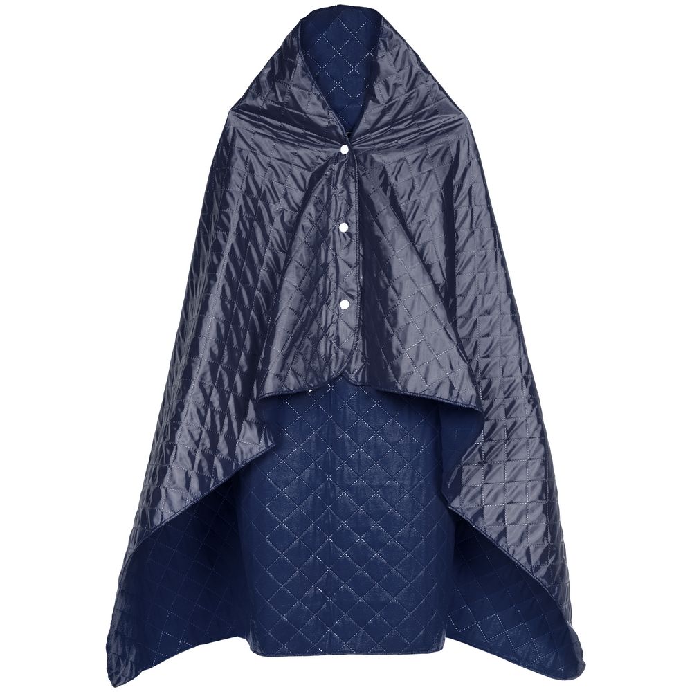 Плед-пончо для пикника SnapCoat, синий — изображение 2