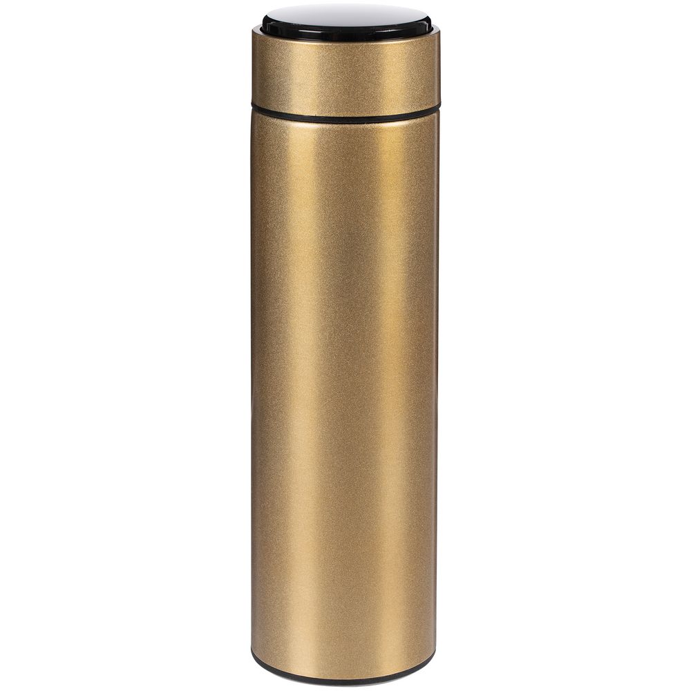 Смарт-бутылка с заменяемой батарейкой Long Therm, золотистая — изображение 2