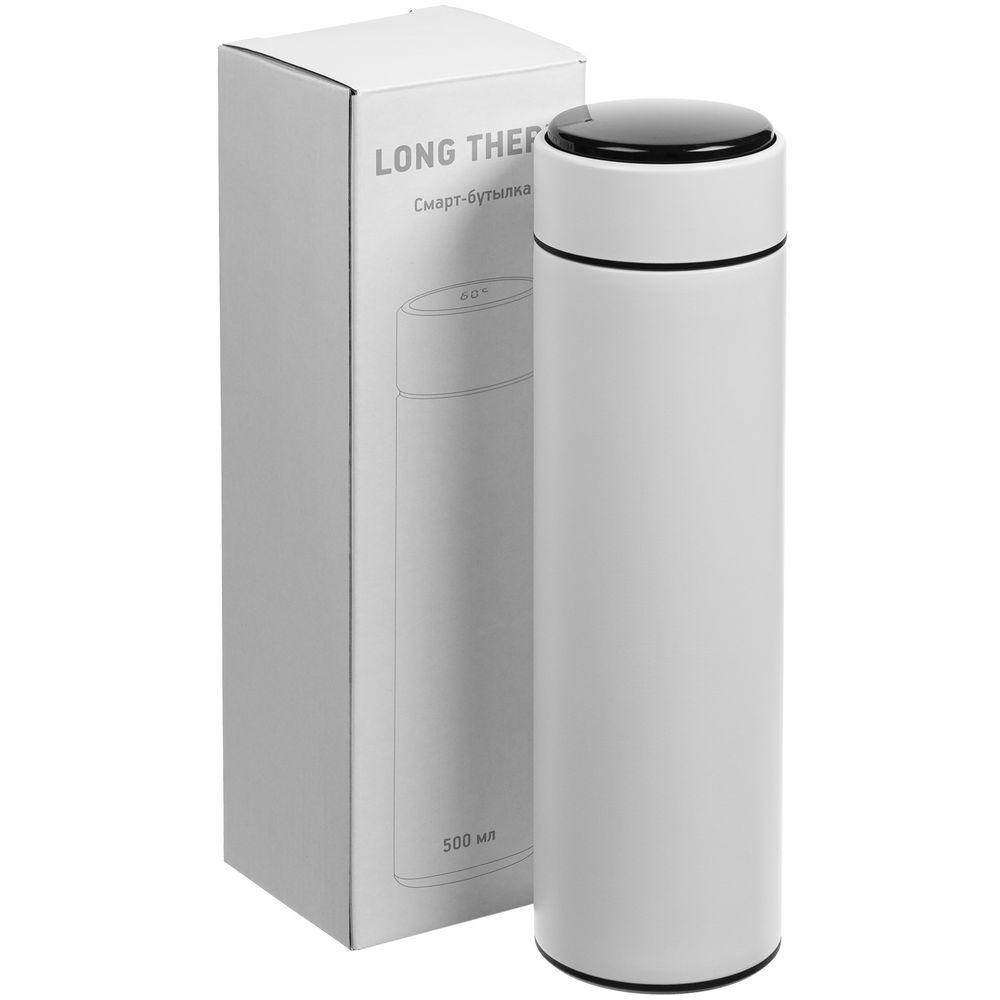 Смарт-бутылка с заменяемой батарейкой Long Therm, белая — изображение 9