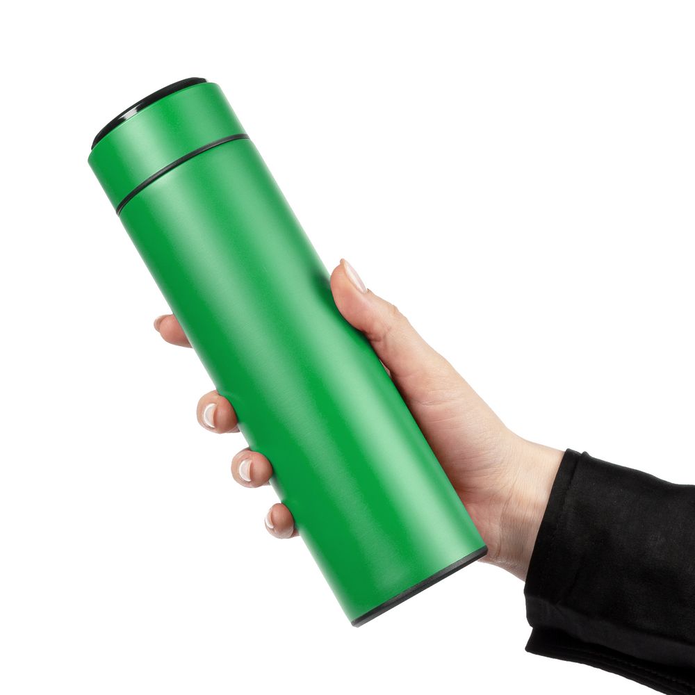 Смарт-бутылка с заменяемой батарейкой Long Therm, зеленая — изображение 8