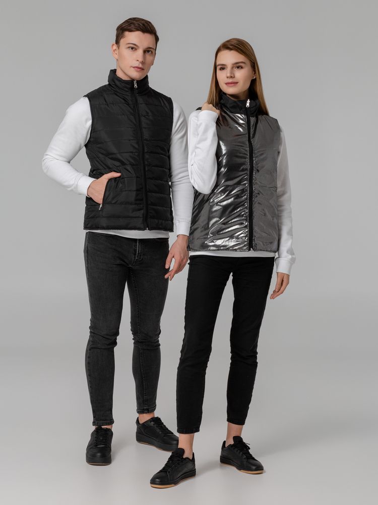 Жилет двусторонний Climb, черный — изображение 15