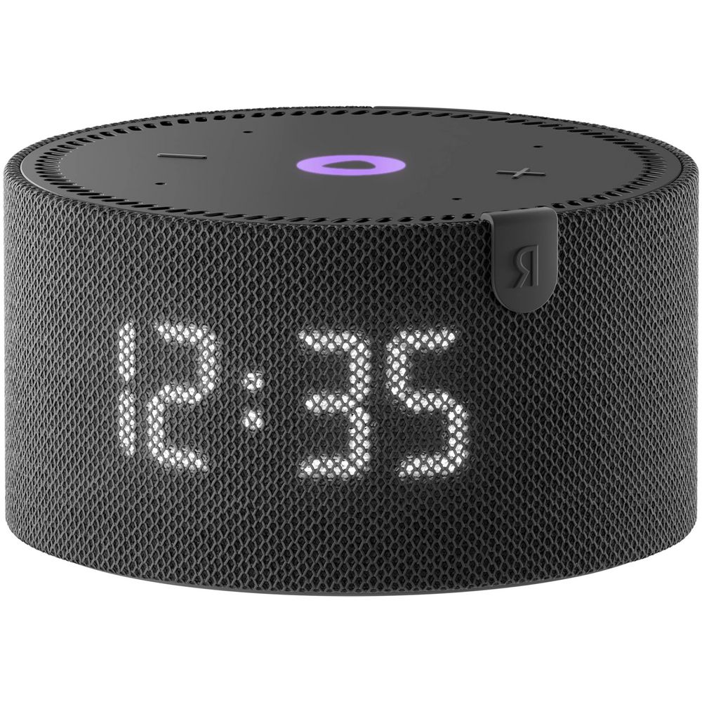 Умная колонка «Новая Яндекс Станция Мини» с часами, черная — изображение 2