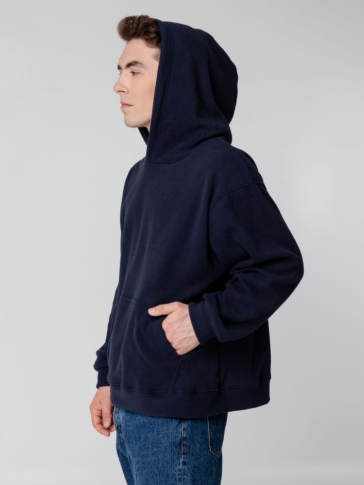 Худи флисовое унисекс Manakin, темно-синее — изображение 8