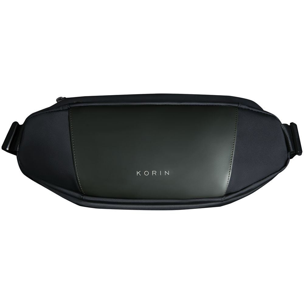 Сумка кросс-боди FlipSling, черная c зеленым — изображение 2