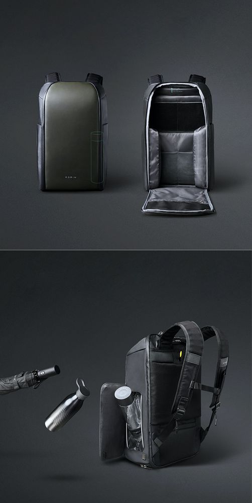 Рюкзак FlipPack, черный с зеленым — изображение 19