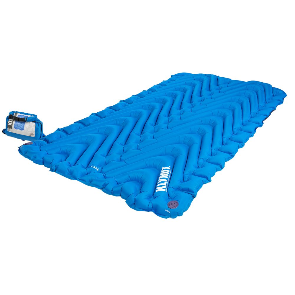 Надувной коврик Static V Double, синий — изображение 2