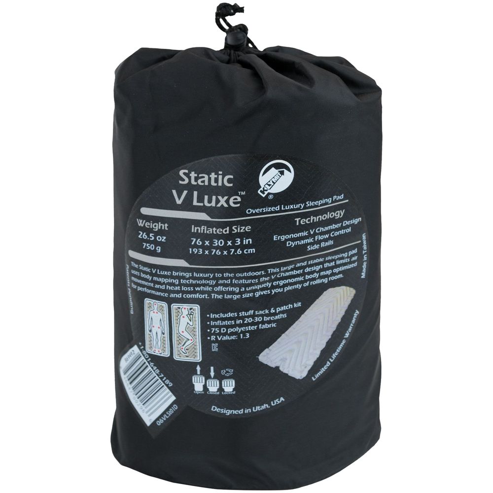 Надувной коврик Static V Luxe, серый — изображение 6