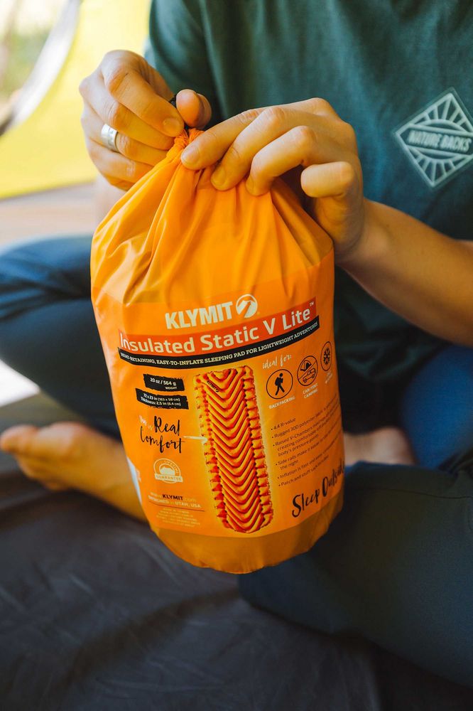 Надувной коврик Insulated Static V Lite, оранжевый — изображение 14