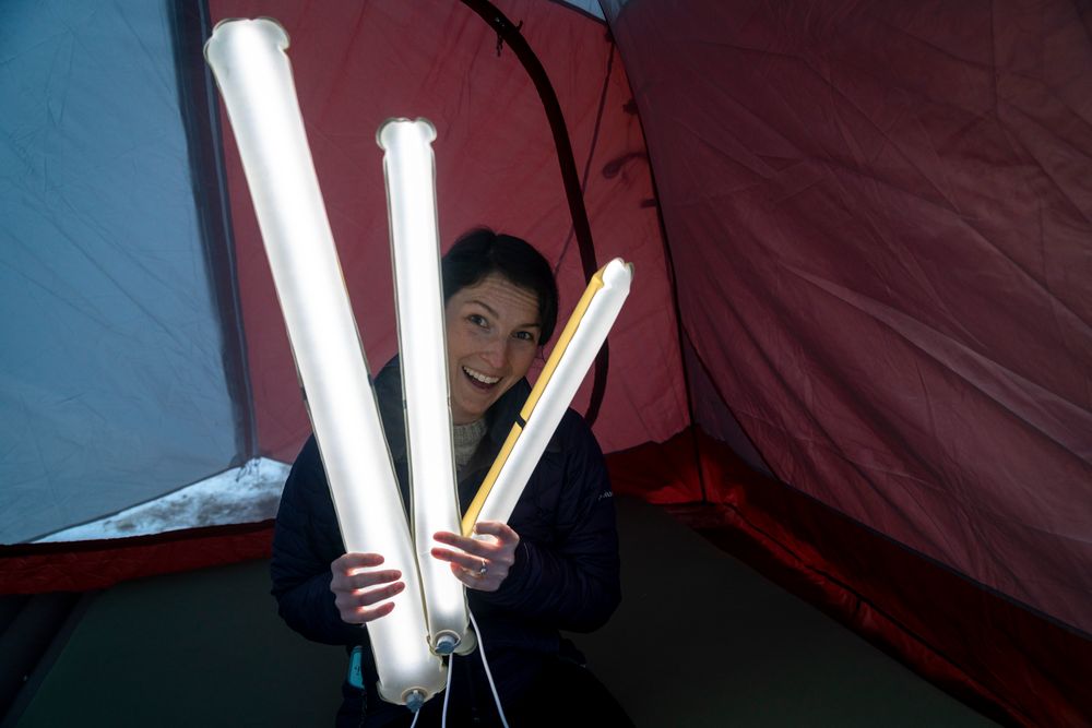 Мягкий кемпинговый фонарь Everglow Light Tube, средний — изображение 7